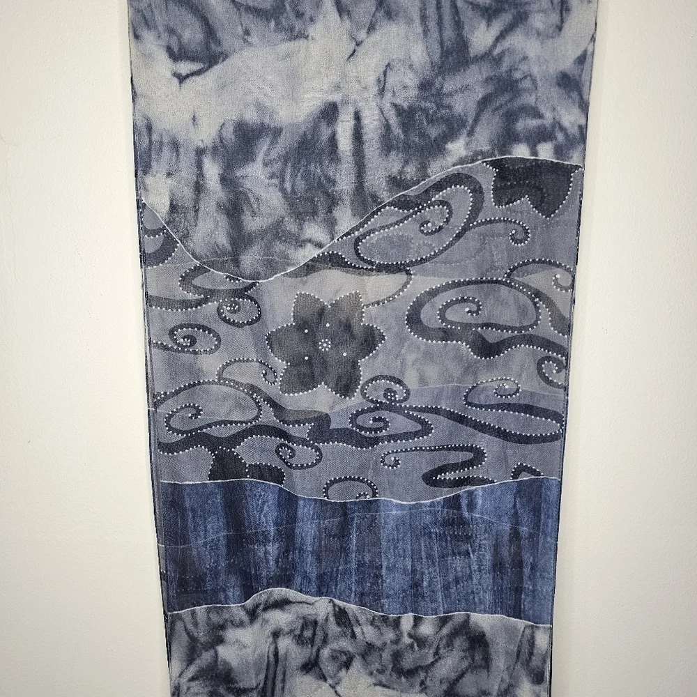 Vintage Tie Rack Art of the Scarf %100 Polyester Scarf Made in Italy